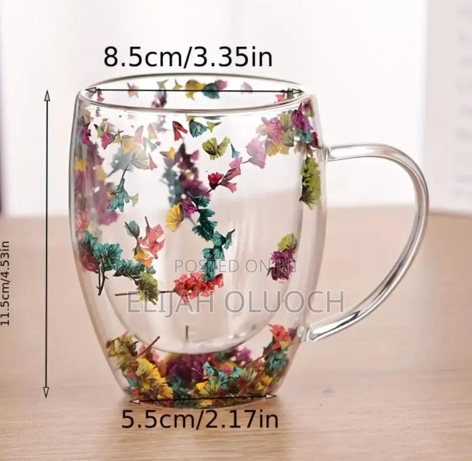Flowers Between Unbreakable Double Wall 250ml Acrylic Cup