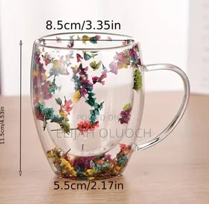 Flowers Between Unbreakable Double Wall 250ml Acrylic Cup