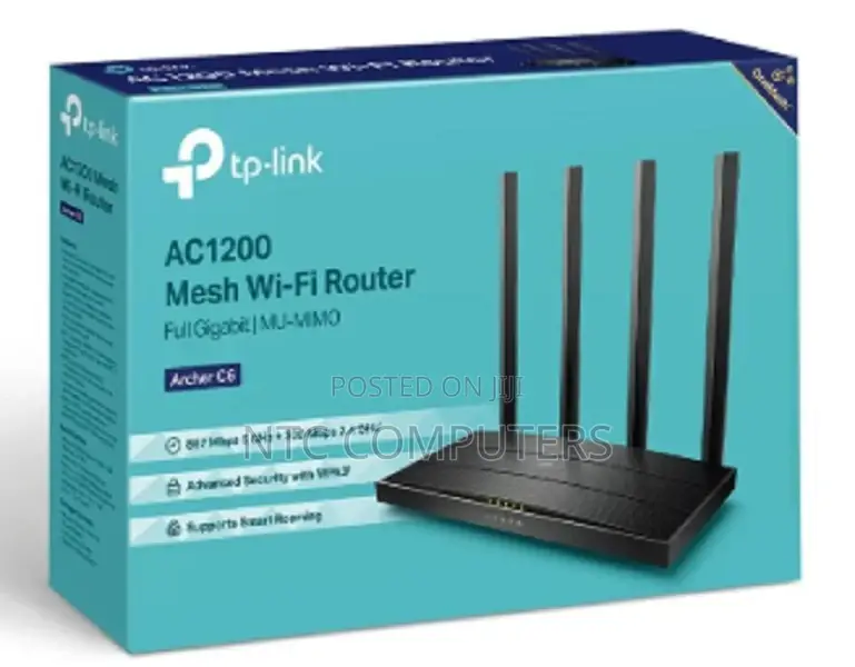 Tp-Link Archer C6 Ac1200 Wireless Mu-Mimo Gigabit Router