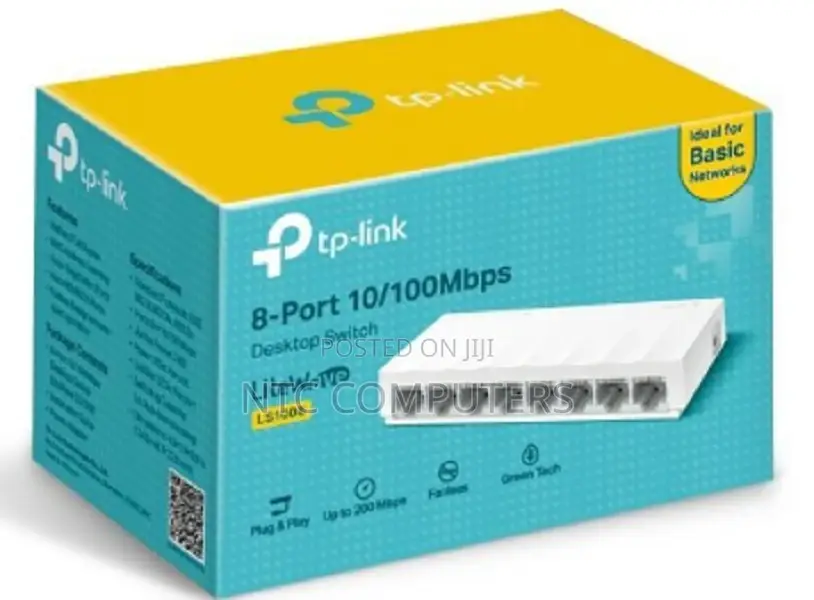 Tp-Link Ls1008 8 Port 10/100mbps Desktop Switch