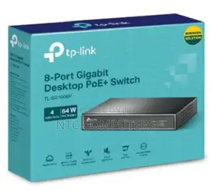 Tp-Link Tl-Sg1008p 8-Port Gigabit Desktop Switch With 4-Port
