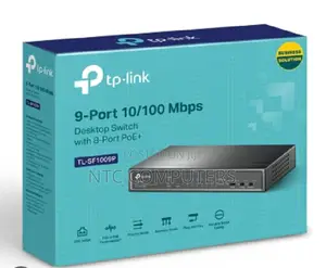 Tp-Link Tl-Sf1009p 9-Port 10/100 MBPS Desktop Switch With 8-