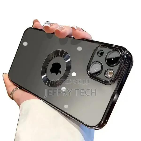 iPhone 13 Transparent Electroplating Case With Camera Protec
