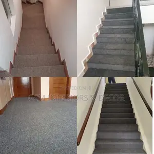 Staircase Wall to Wall Carpets Grey Silver