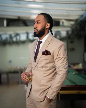 Suits-beige Slim Fit Suits