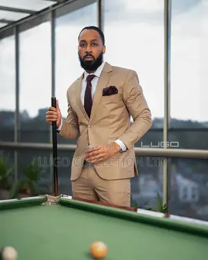 Suits-beige Slim Fit Suits