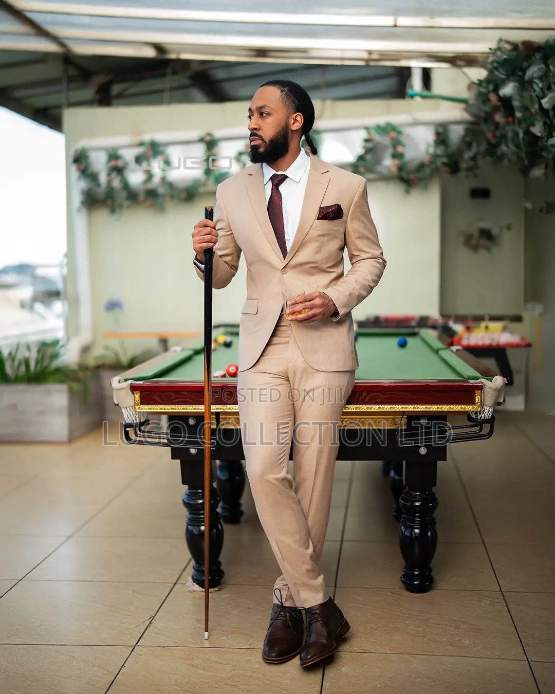 Suits-beige Slim Fit Suits