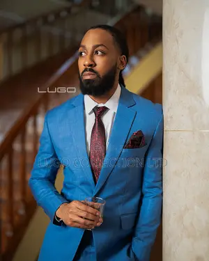 Men Suit-sky Blue Slim Fit Suit