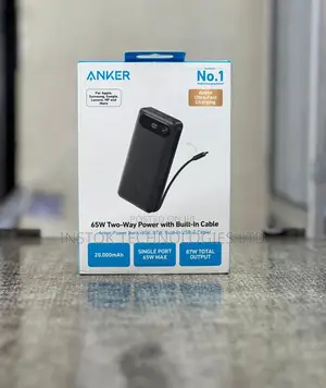 Anker Power Bank 20000mah 87W With Built-in USB-C Cable