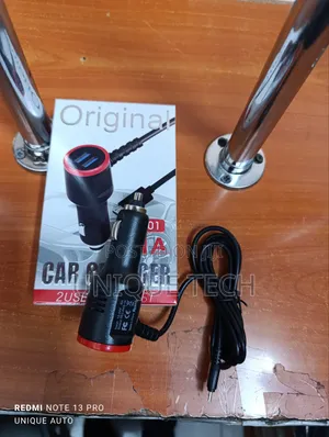 Dual-Port Car Charger – Charge Two Devices Simultaneously