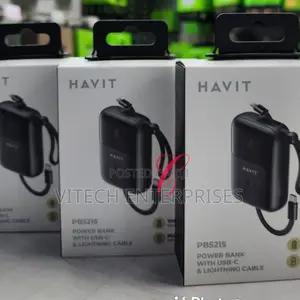 Havit PB5215 10,000mah *20W* Mini Power Bank With /=.*