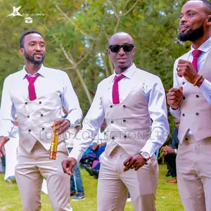 Custom Made Beige Wedding Suits.