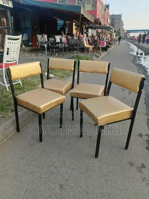 Caterina Office Chairs, Gold Fabric