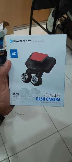 Powerology Dual Lens Dash Camera – Black