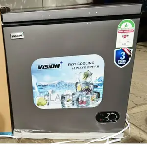 Vision Plus 150L Chest Freezers - Silver Finish