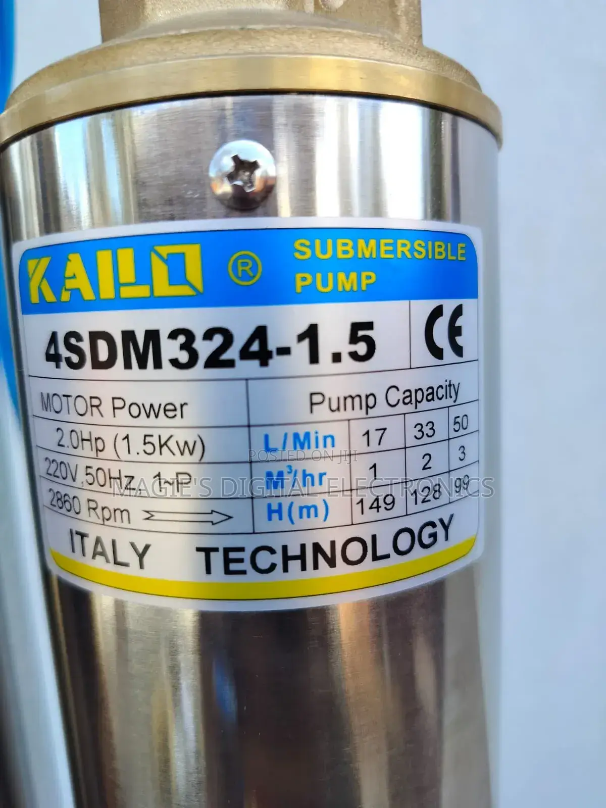 Kailo Submersible Pump 2.0hp