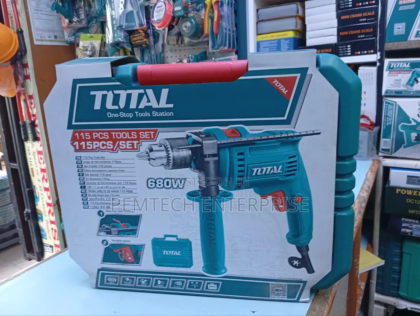 Total 115pcs Workshop Tool Box
