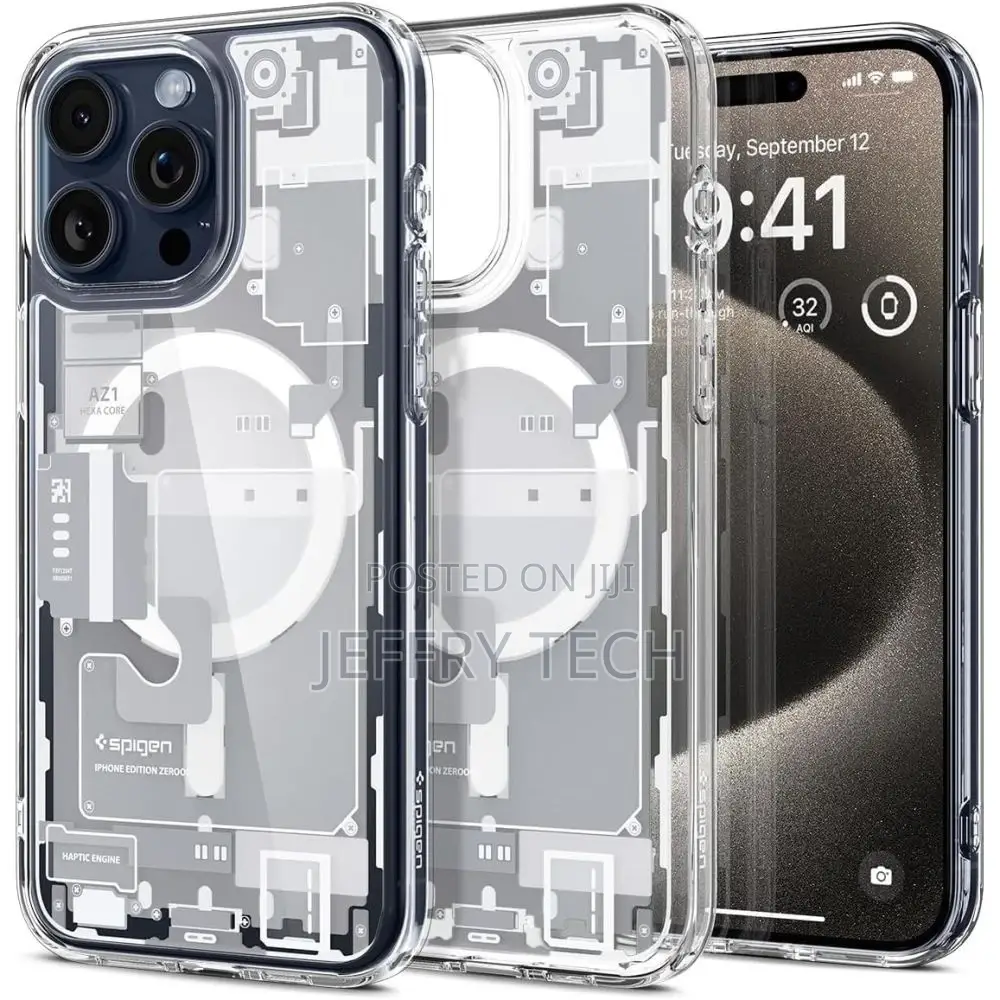 Case iPhone 15 Pro Max Spigen Magsafe Zero One White Case