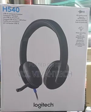 Logitech H540 Usb Headset With Noise-Canceling Mic -