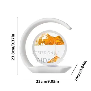 Night Light Sand Painting Border Desk Lamp