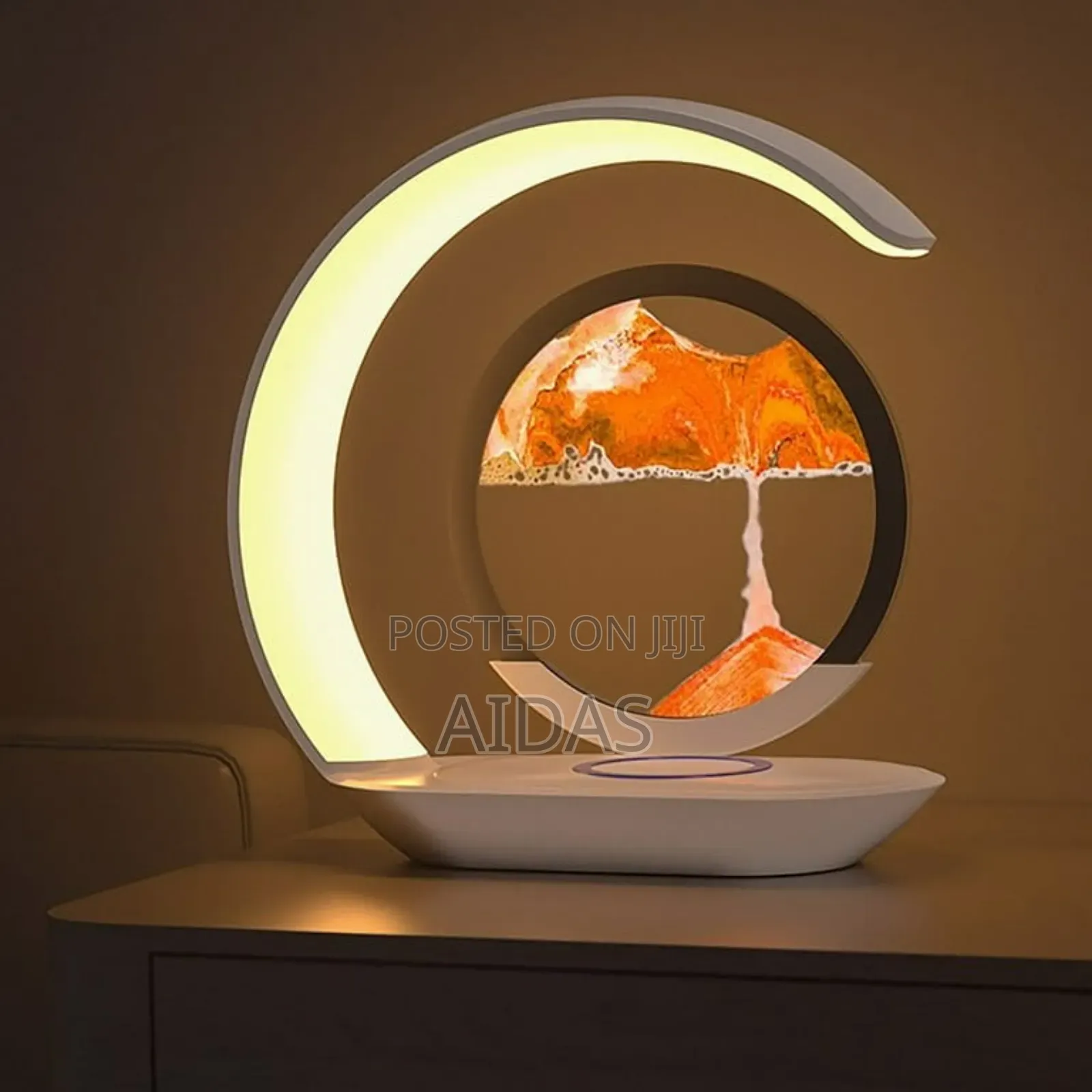 Night Light Sand Painting Border Desk Lamp