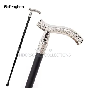Men Silver Functional Walking Sticks