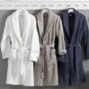 Absorbent Quality Cotton Adult Bathrobes.*