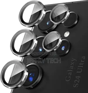 Samsung S24 Ultra Camera Lens Glass Protector Wh Metal Frame