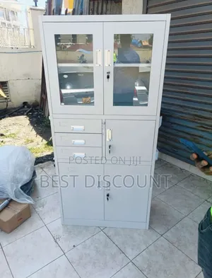 Metallic File Cabinet With Mini - Safe