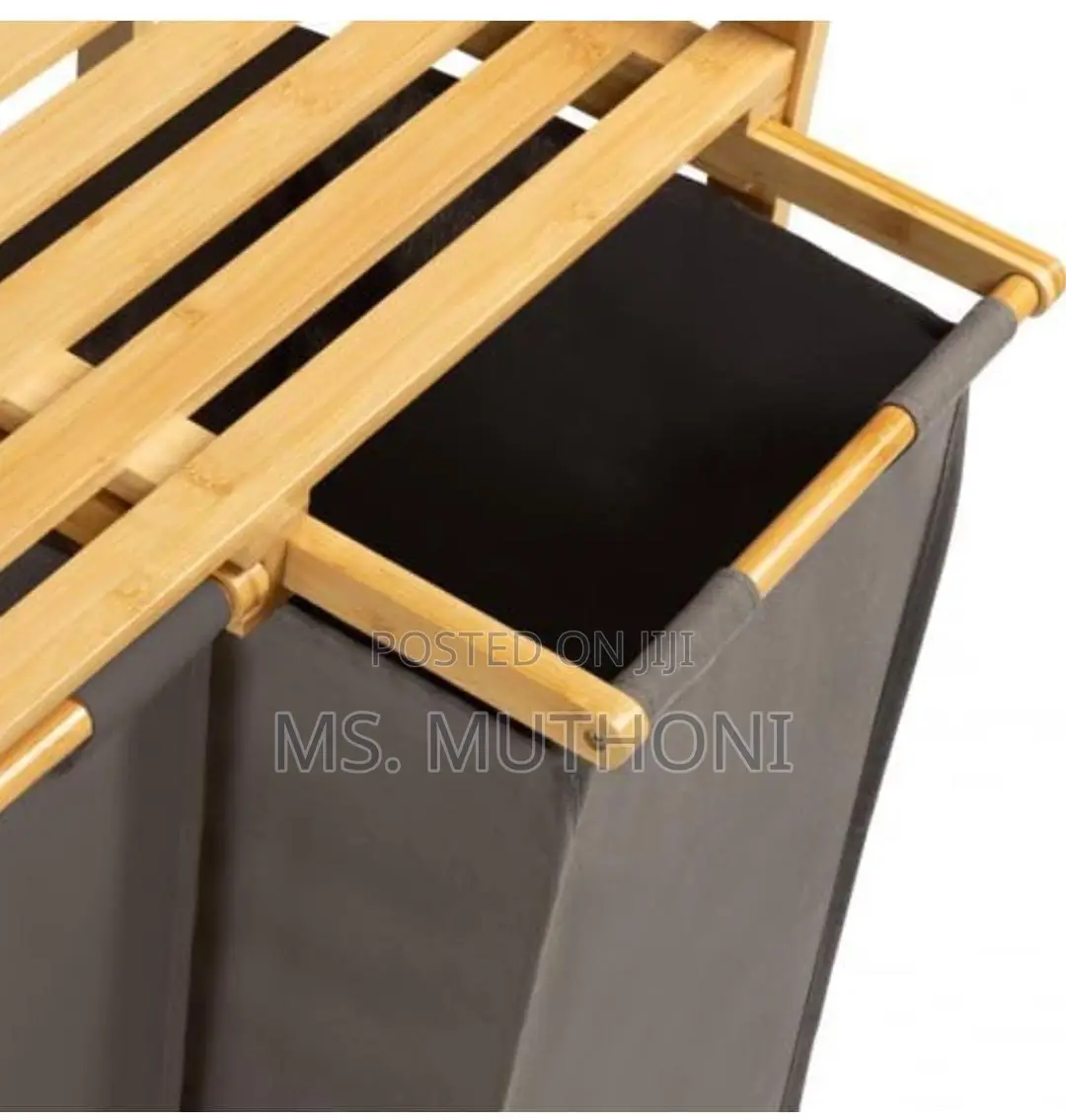 *2 in 1bamboo Laundry Basket*