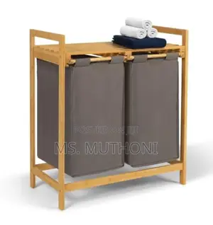 *2 in 1bamboo Laundry Basket*