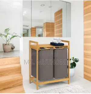 *2 in 1bamboo Laundry Basket*