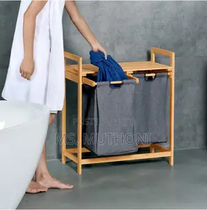 *2 in 1bamboo Laundry Basket*