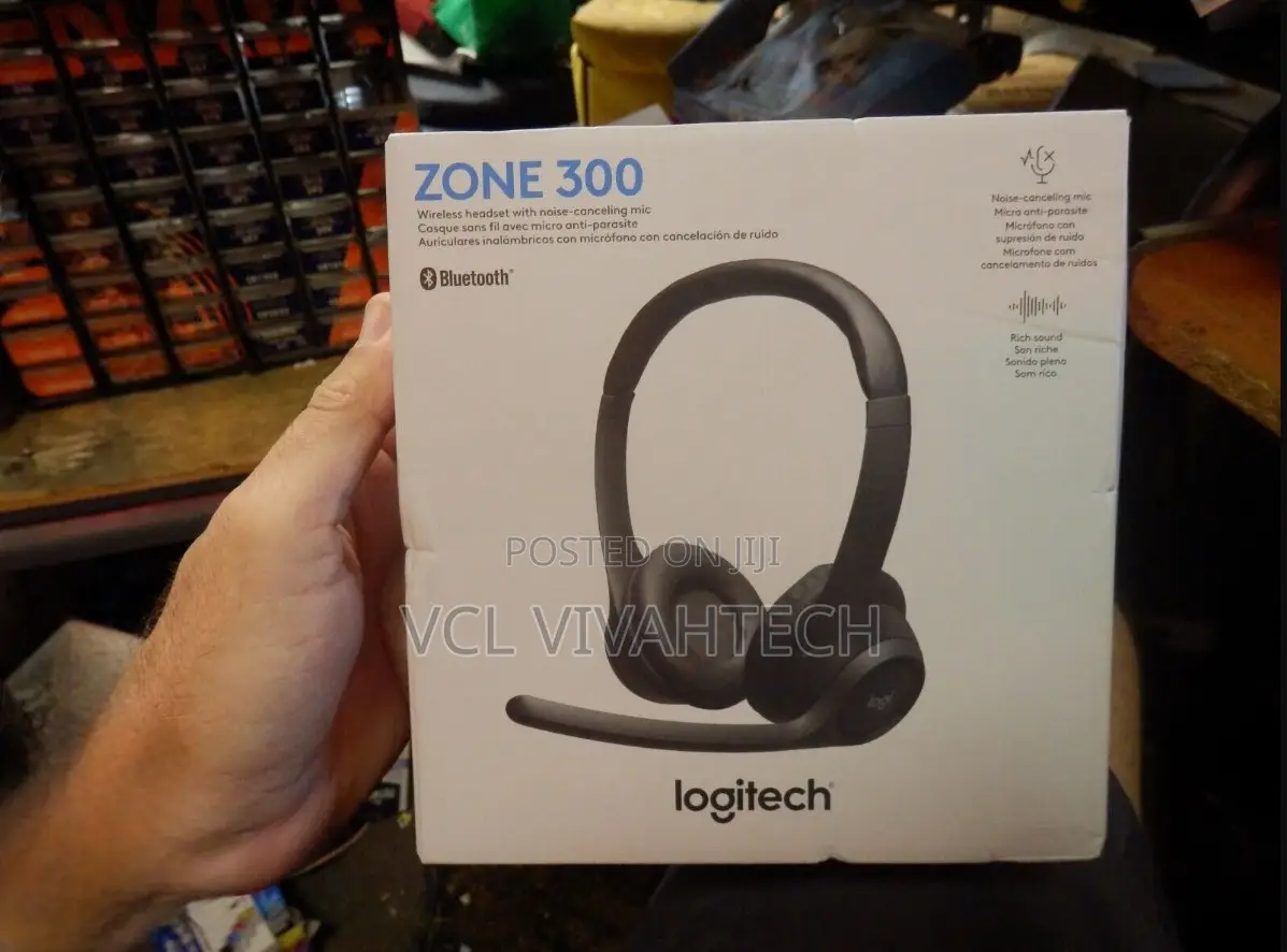 Logitech Zone 300 Wireless Bluetooth Headset Midnight Black