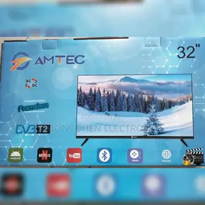 Amtec 32" Smart Android Frameless With Bluetooth Ac/Dc