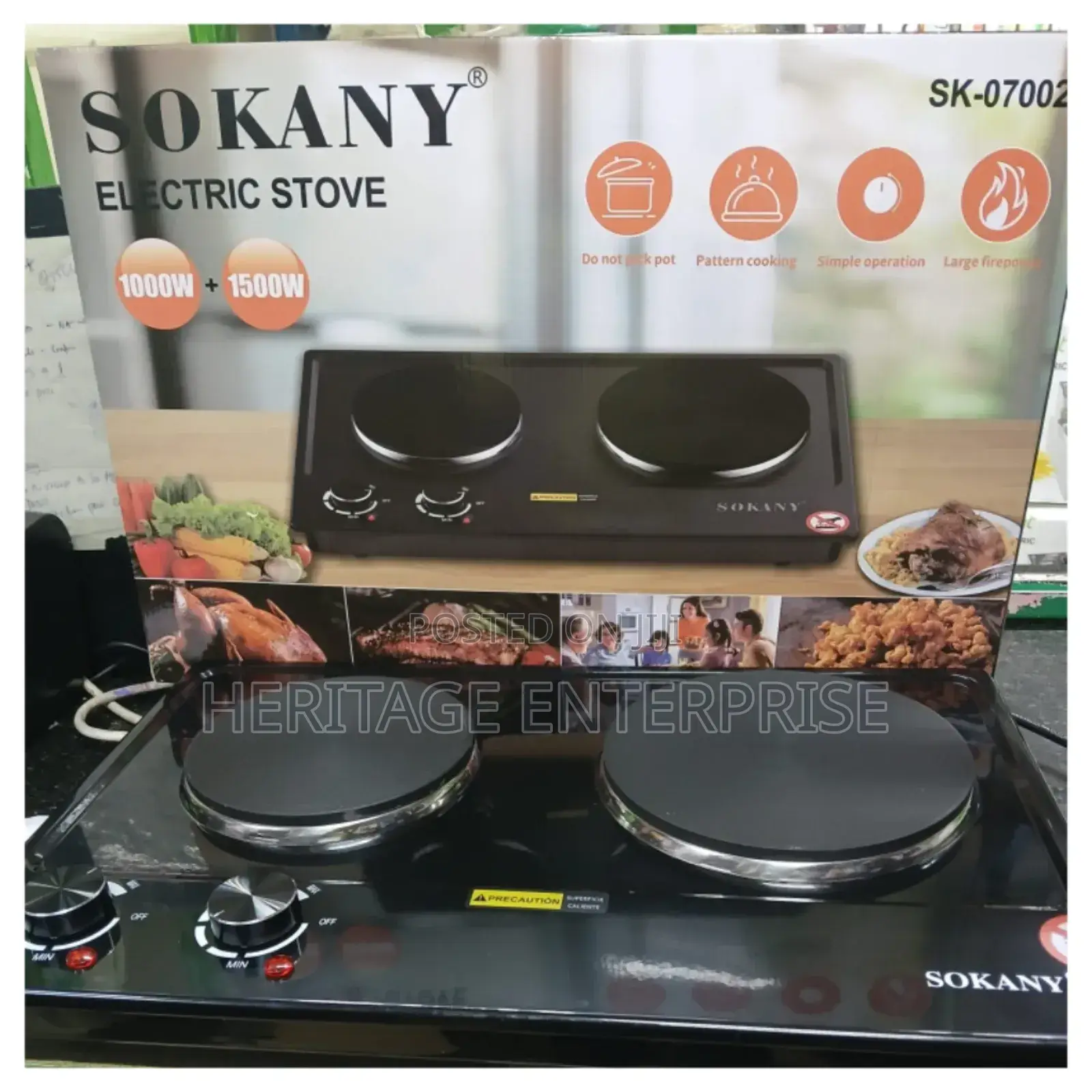 Sokany Double Plate Infrared Cooker