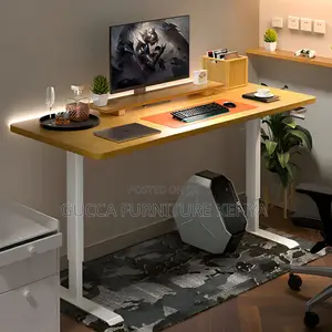 Office Tables:140cm Converter T-Shape Electric Office Desk