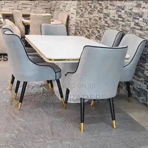 Grey Dinning Table (6-Seater)