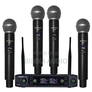 BOMGE V440 Wireless Microphone, Professional 4 Channels