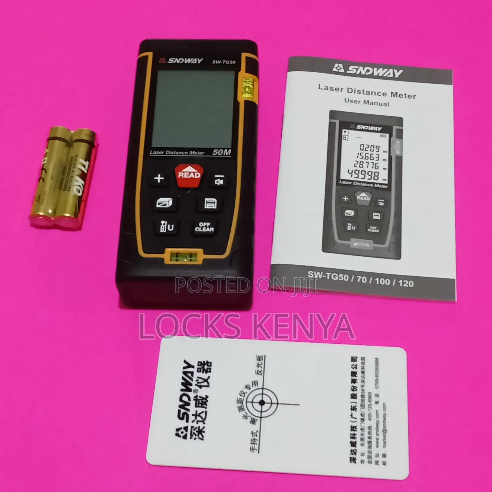 Laser Distance Meter With Volume Measurement