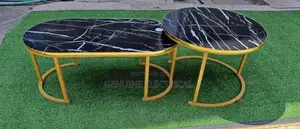 Back Marble Coffee Table