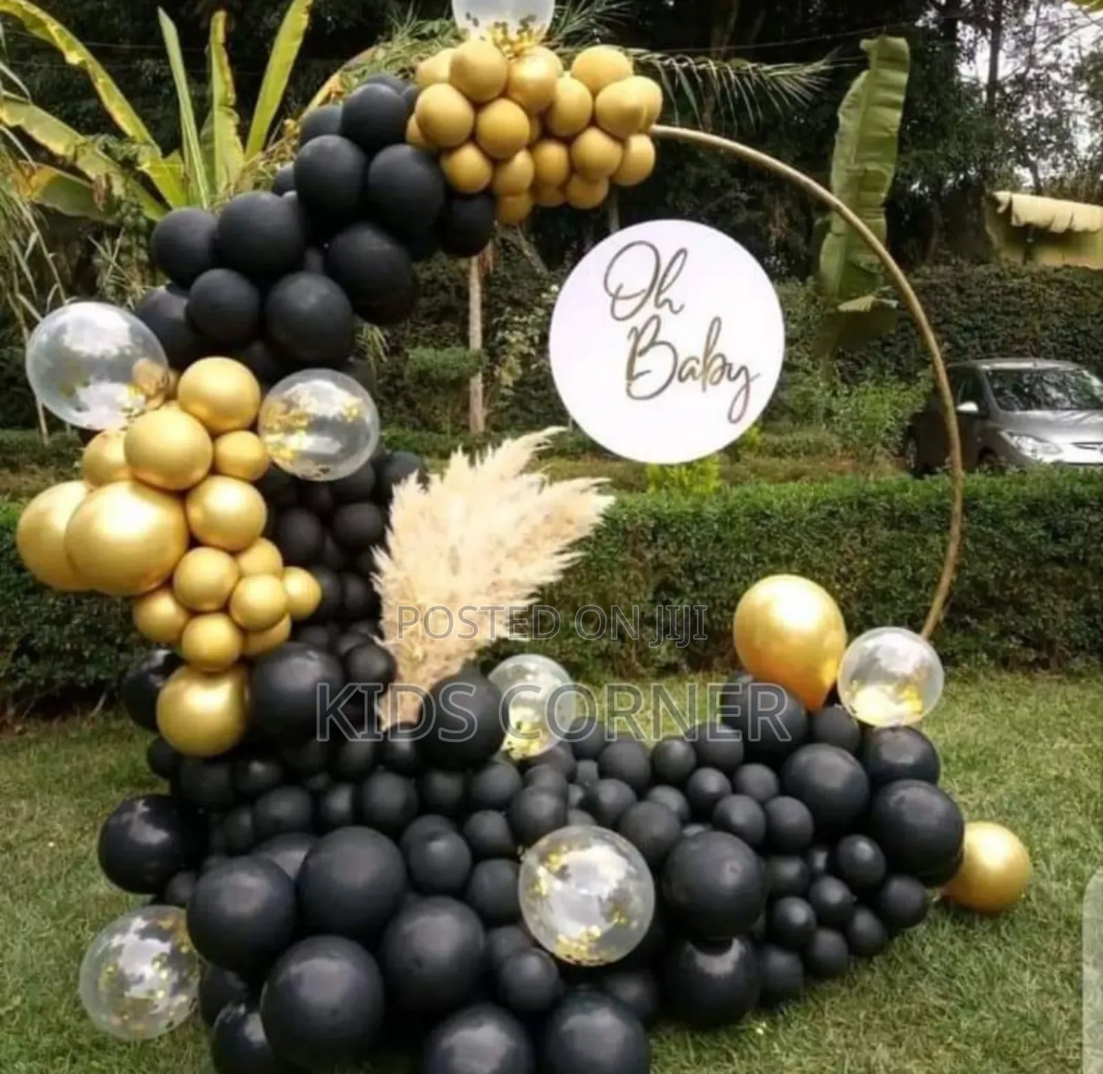Babyshower Ring Backdrop