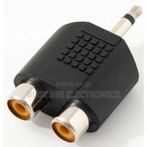 RCA Female to 3.5mm Male Jack Y Adapter