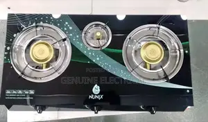 Nunix 3 Burner Glass Top Cooker