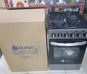 Nunix Standing Cooker 3 Gas+1 Electric