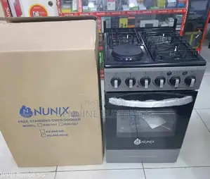 Nunix Standing Cooker With Electric Oven 3 Gas +1 Electric