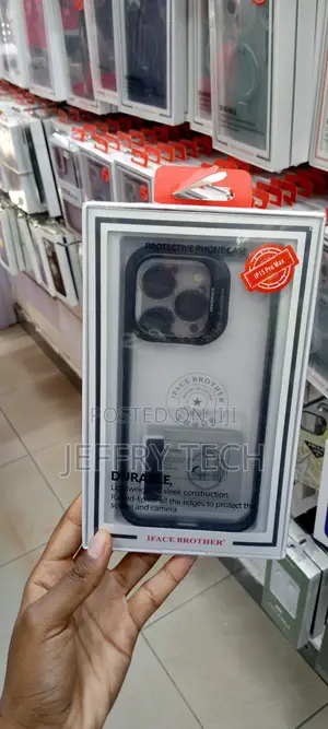 iPhone 15 Pro Max Plating Invisible Lens Stand Case (Black)