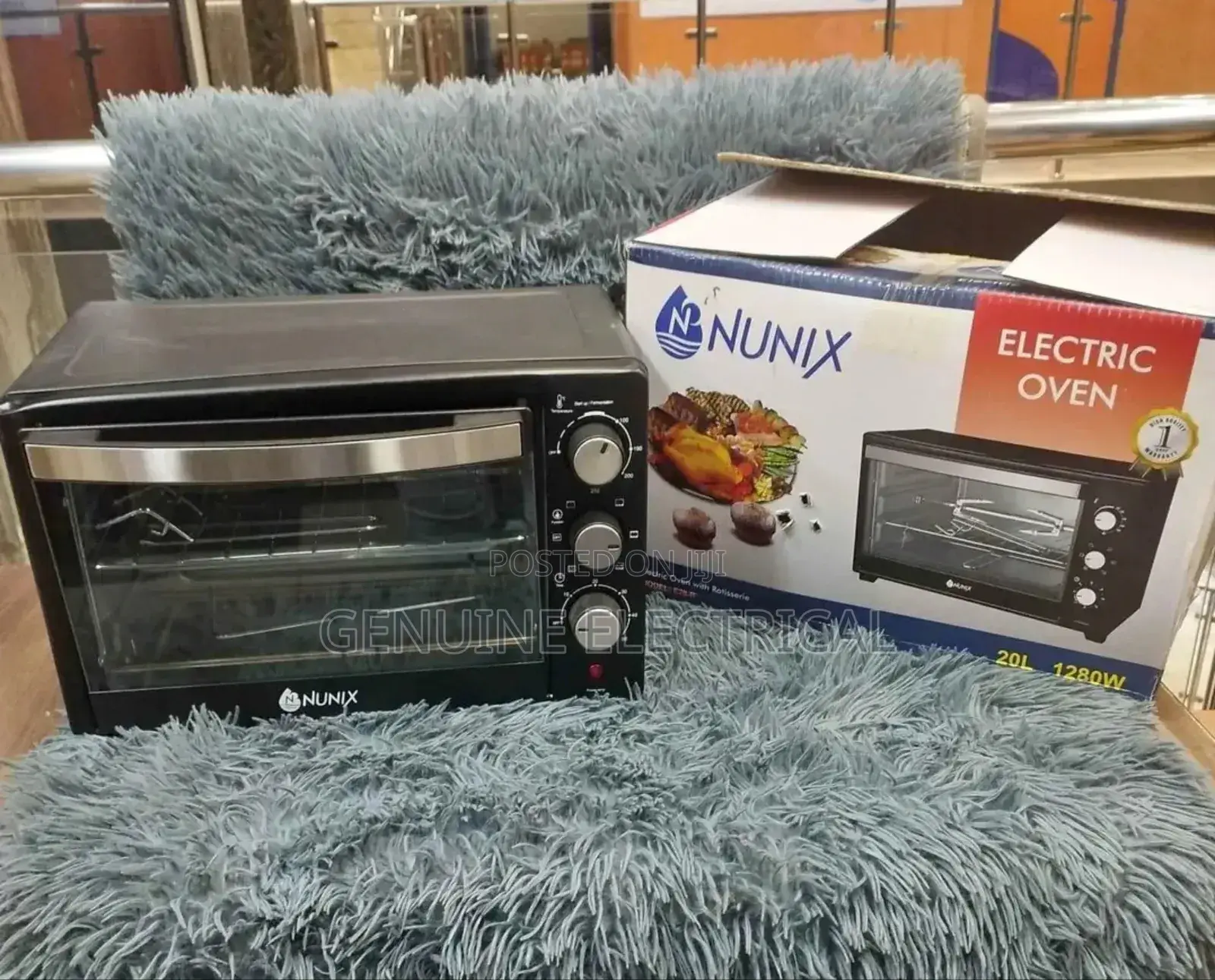 Nunix 20L Electric 3 Knobs Oven With Grill