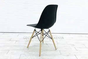 Home Chairs:Black Eames Shell Side Dining Home Office Chair