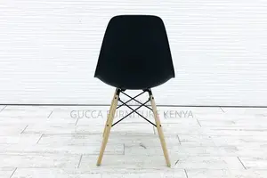 Home Chairs:Black Eames Shell Side Dining Home Office Chair
